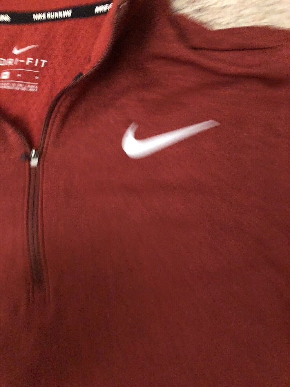 Nike Dri Fit Running Element 1/2 Zip Long Sleeve Sweatshirt Size Medium - Picture 4 of 8